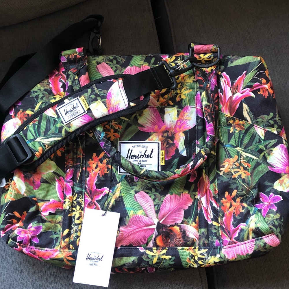 NWT tropical print diaper bag